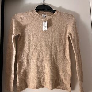 JCrew Factory Beige Crew Neck sweater.